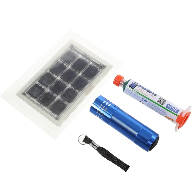 MECHANIC S1512 Green Oil Welding Fluxes BGA Solder Stencils Sheet for iPhone Motherboard Chip CPU IC etc. Repairing