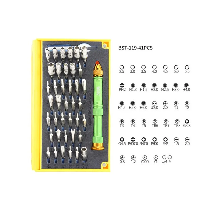 Mejor BST-119 64 en 1 Conjunto de Herramientas de Desmongo de Desmontaje de Teléfonos Inteligentes Multifuncionales