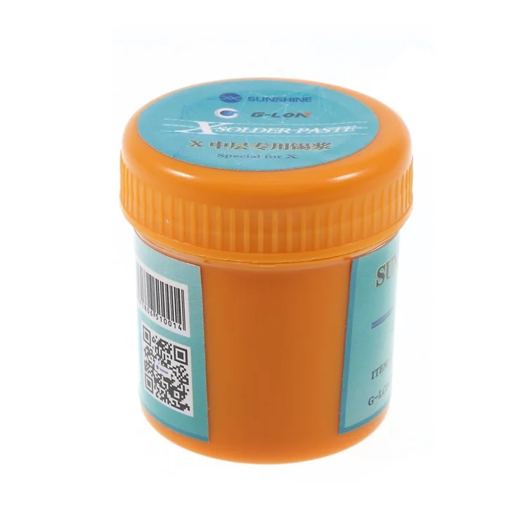 SUNSHINE SP-X 50g Lötpaste bleifrei für niedrige Temperaturen 158 Grad für die mittlere Schicht des iPhone X