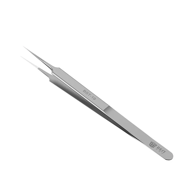 BST-19 Professional Jumper Wire Fingerprint Repair Stainless Steel Tweezers