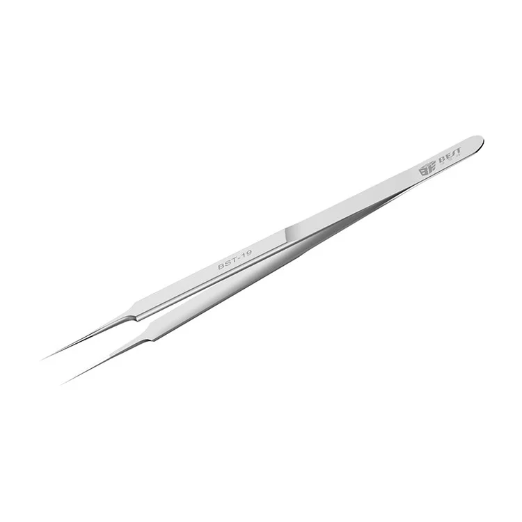 BST-19 Professional Jumper Wire Fingerprint Repair Stainless Steel Tweezers