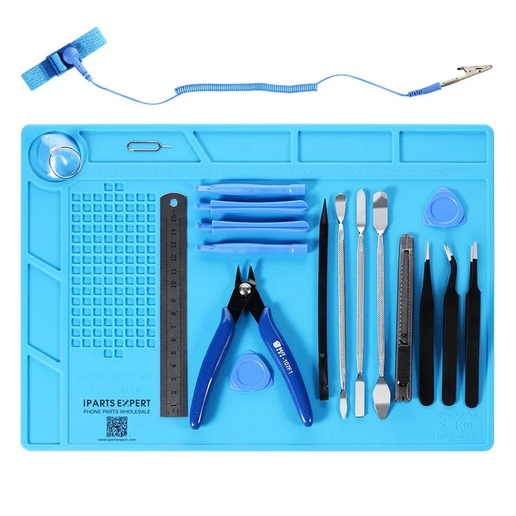 78-in-1 Professional Electronics Repair Tool Kit with Magnetizer Demagnetizer, Pliers, Repair Mat