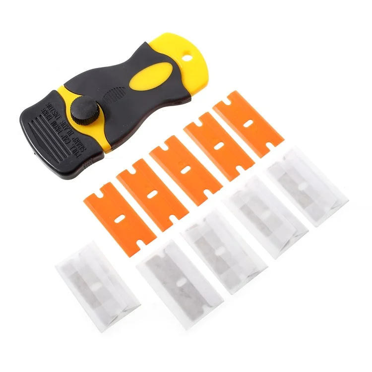 Adhesivo de vidrio Quita pegamento Cuchillo Cutter Hoja retráctil para película de pantalla de teléfono