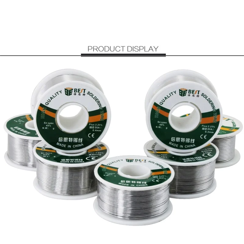 MELHOR Fio de Solda Fluxo de Estanho Chumbo Sn60Pb40 - 0,4mm x 100g