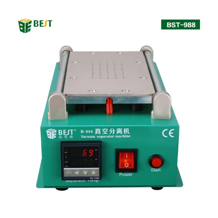 BEST BST-988 Fatory Wholesale Vacuum LCD Touch Screen Glass Separator Machine, Platform Size: 190mm*110mm - 110V / US Plug