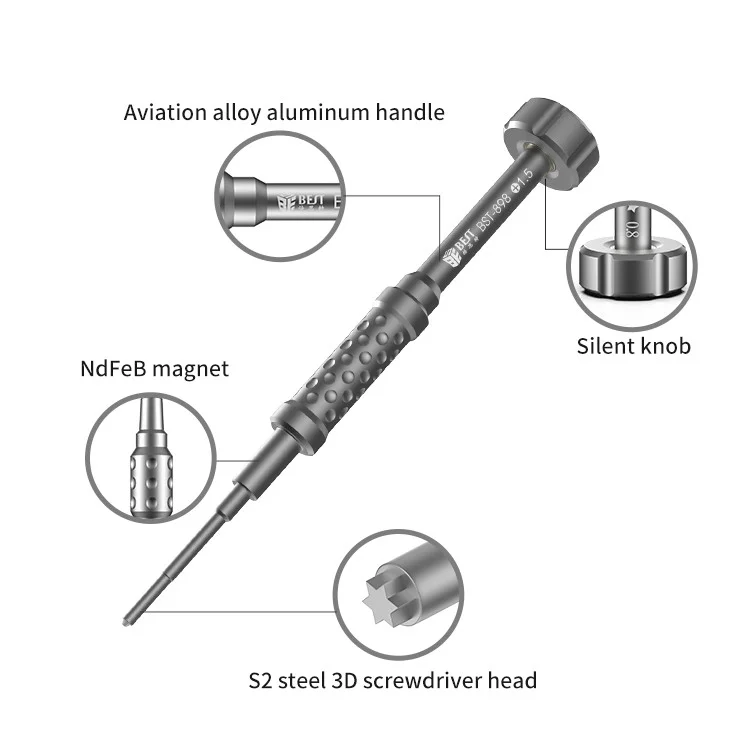 BST-898 Professional Precise Screwdriver Anti-slip Handle - Philips 1.5