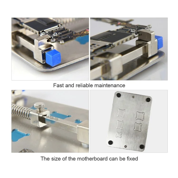 Meilleur BST-001D Station de Travail du Dispositif de Circuit en Acier Inoxydable BST-001D Pour Outils de Réparation Des Puces - Argent