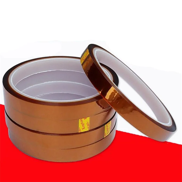Hochtemperatur-wärmebeständiges, goldfarbenes Kapton-Klebeband, Polyimidfilm-Klebeband (10 mm x 33 m)