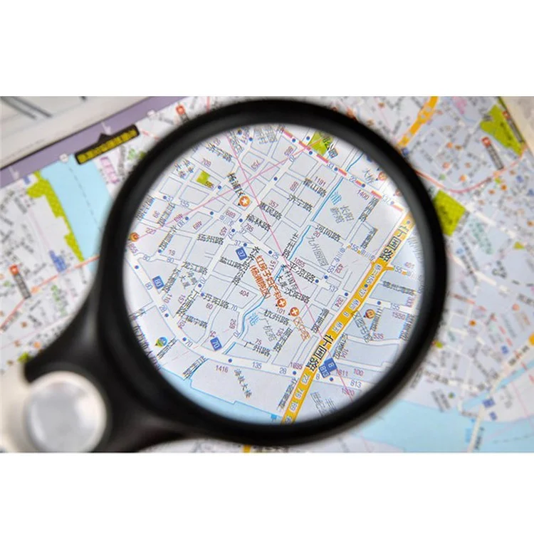 Handheld Illuminated 3X 45X Dual Lens Magnifier Magnifying with 3 LED Light