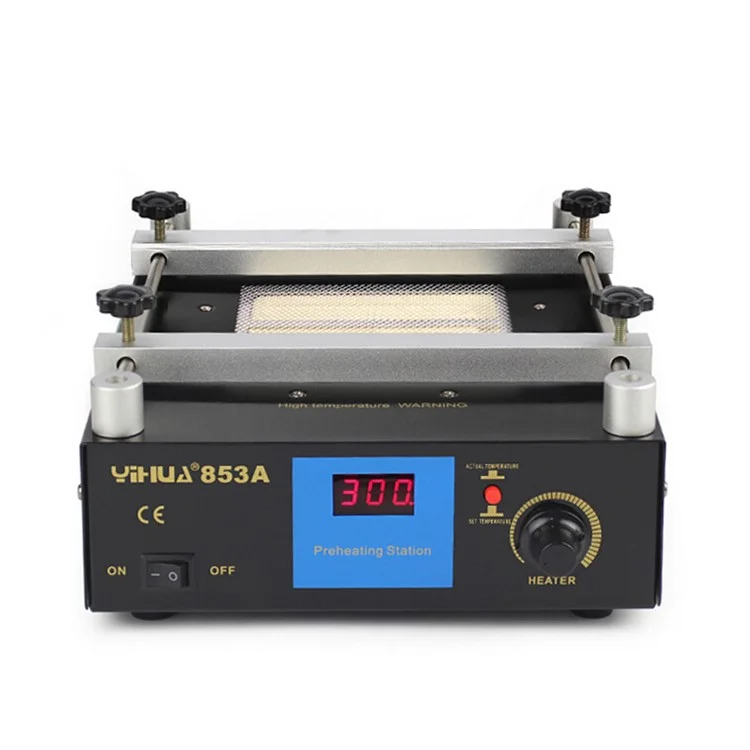 YIHUA 853A 220V High Power ESD BGA Rework Station PCB Preheat and Desoldering IR Preheating Station CN Standard Plug