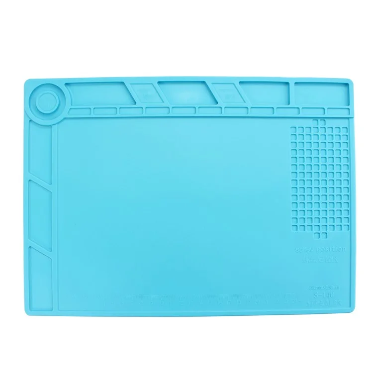 S-140 Piattaforma di riparazione termica in silicone con sezione a vite magnetica - Blu