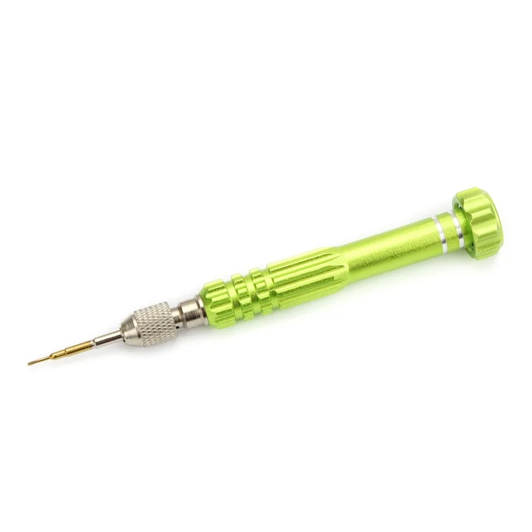 Juego de herramientas de reparación de precisión 5 en 1 con mango antideslizante para iPhone - Verde