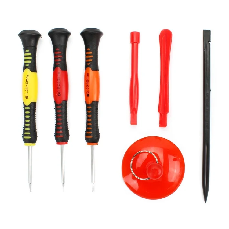 JF-876 7-in-1 Screwdriver Pry Tool Disassemble Opening Repair Kit for iPhone Samsung