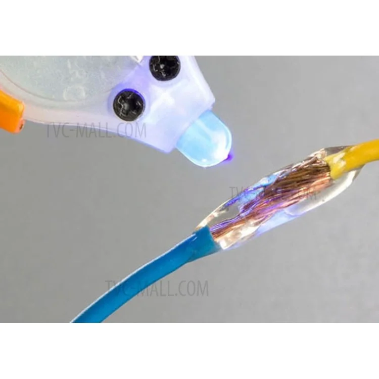 5 Second Fix UV Light Repair Tool with Glue Super Powered Liquid Plastic Welding Compound - Blue