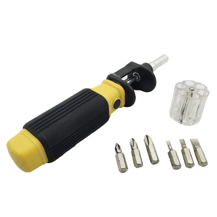 Bit 360 Screwdriver 6 in 1 Multi-functional Rotating Screwdriver Set with 6 Magnetic Bits