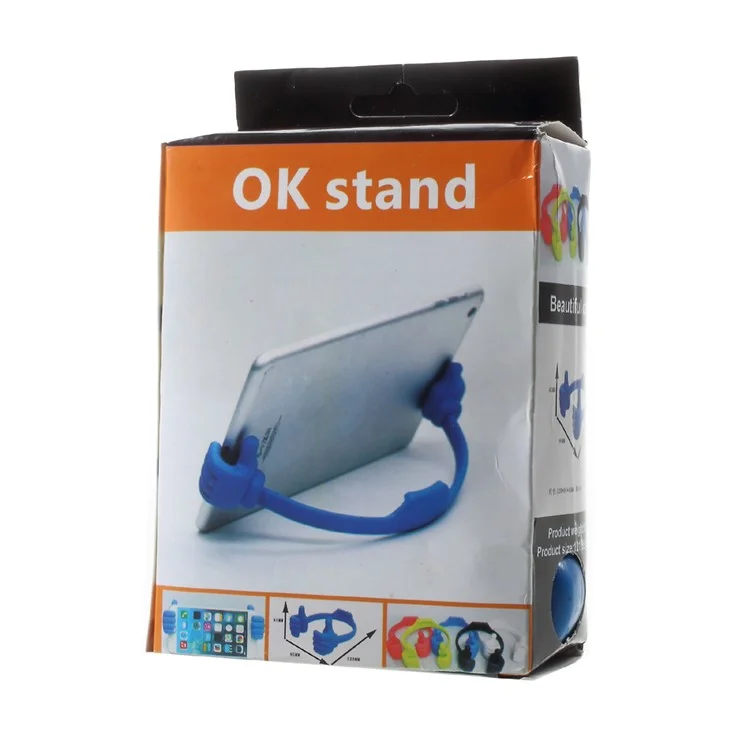 Thumbs-up Phone Tablet Holder Stand Desktop Mount Repair Bracket for iPhone iPad - Random Color