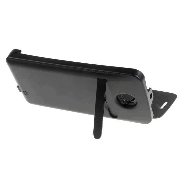 4200mAh Leather Backup Battery Charger Case for Motorola Nexus 6 XT1103 XT1100 - Black