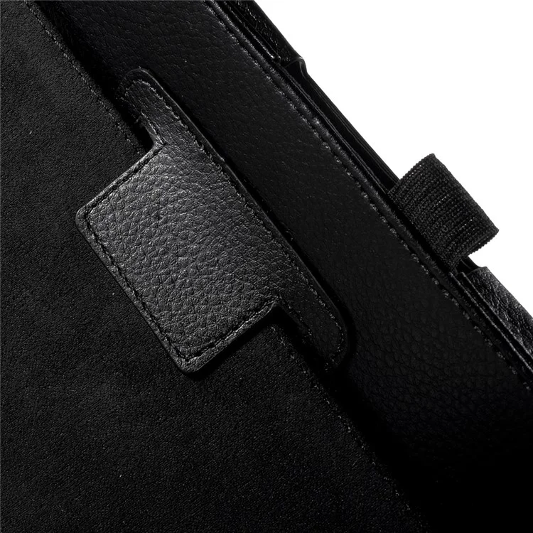 Lychee Texture Stand Leather Cover for Asus ZenPad 8.0 Z380C Z380KL - Black
