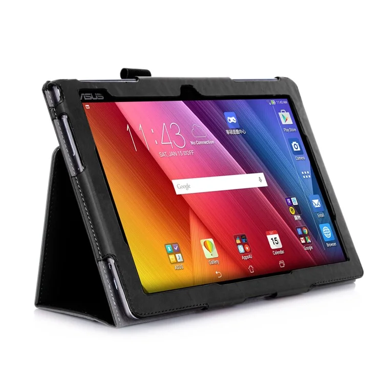 PU Leather Card Holder Case for Asus ZenPad 10 Z300C - Black