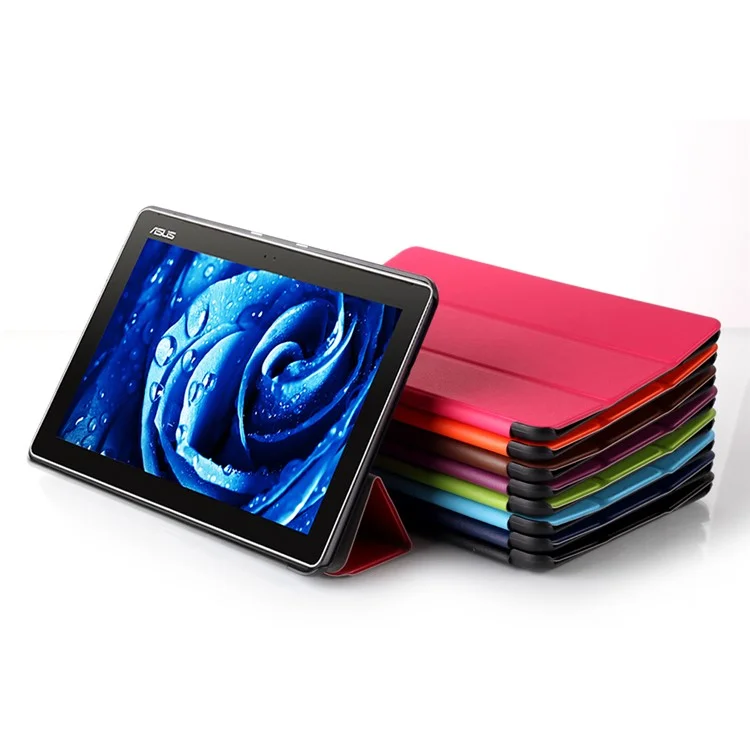 3 Fold Stand Smart Leather Case for Asus ZenPad 10 Z300C Z300CL Z300CG - Black