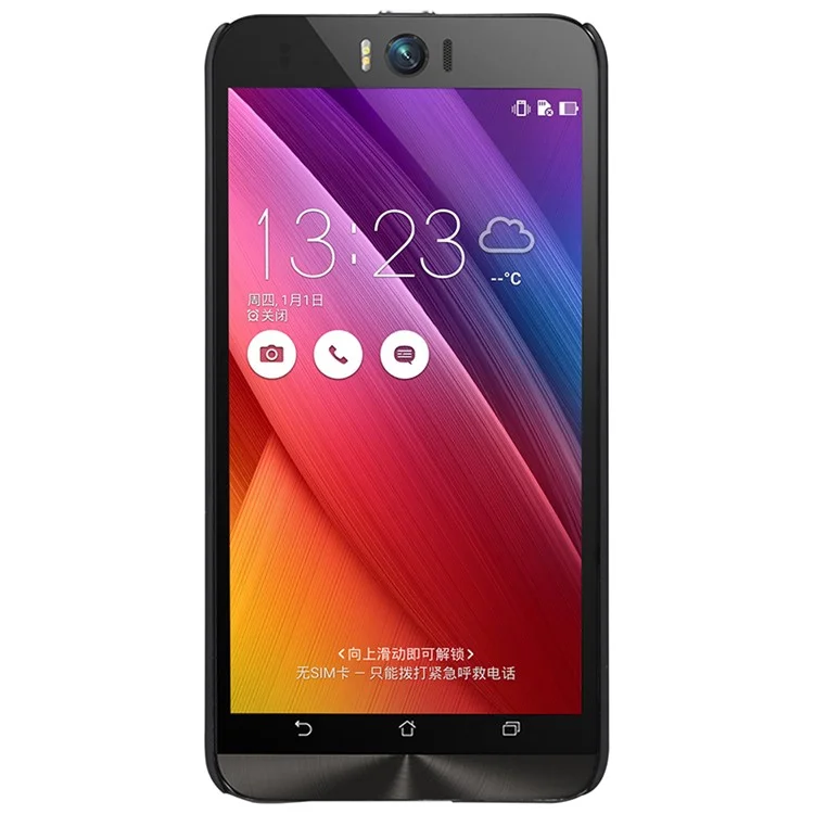 NILLKIN Super Frosted Shield Hard Case for Asus Zenfone Selfie ZD551KL with Screen Protector - Black