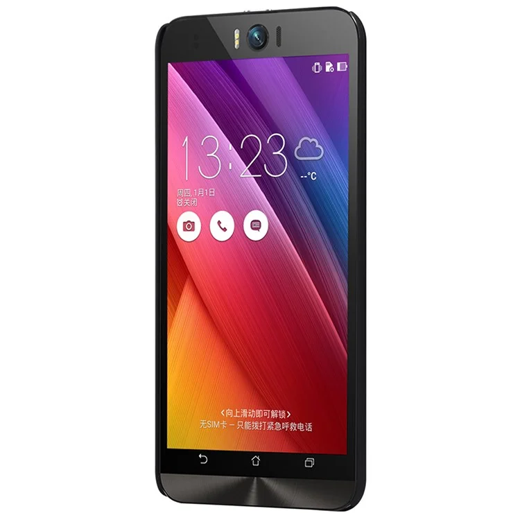 NILLKIN Super Frosted Shield Hard Case for Asus Zenfone Selfie ZD551KL with Screen Protector - Black