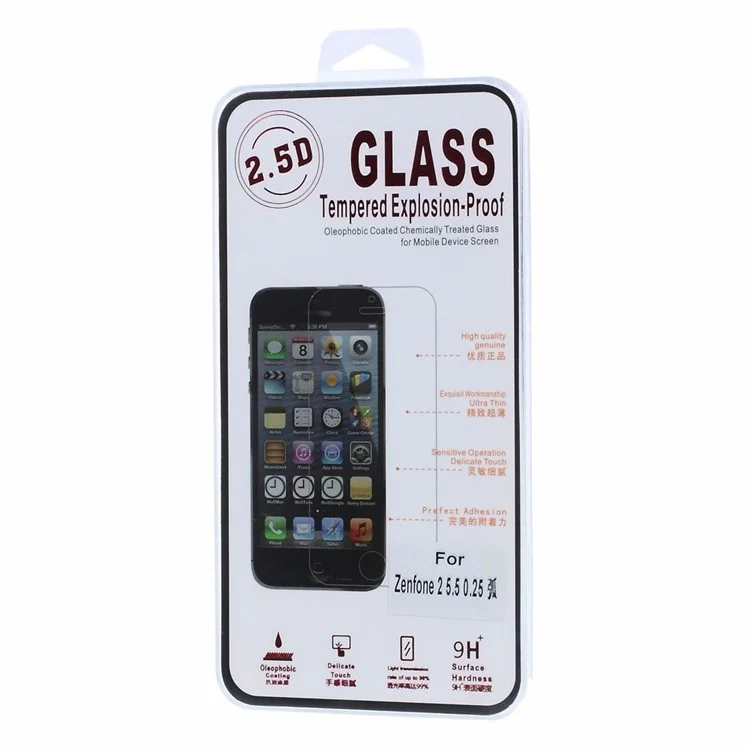 0.25mm Arc Tempered Glass Screen Guard Film for ASUS Zenfone 2 ZE550ML ZE551ML