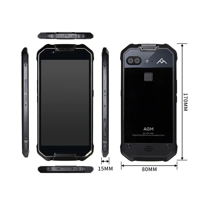 AGM X2 Waterproof Shockproof 5.5-inch Android 7.1 Octa-core 4G Smartphone 6GB+128GB