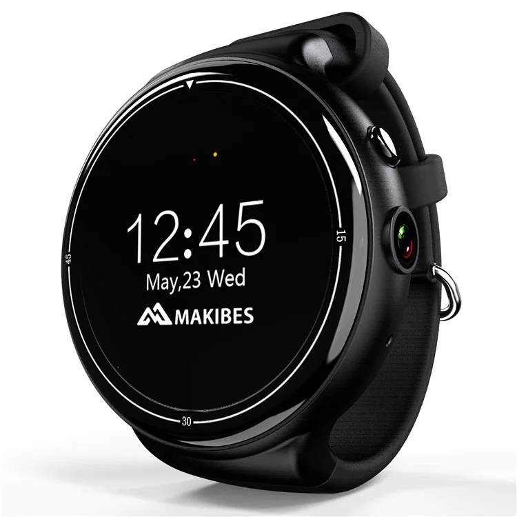 I4 Air 3G Smart Watch Phone 2G RAM 16G ROM Android 5.1 2MP Camera Support Heart Rate Monitor - Black