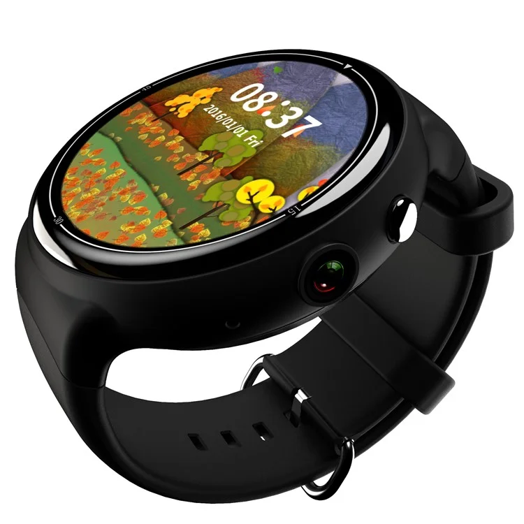 I4 Air 3G Smart Watch Phone 2G RAM 16G ROM Android 5.1 2MP Camera Support Heart Rate Monitor - Black