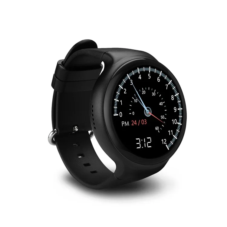 I4 Plus Multi-functional 1.39 inch Android 5.1 Quad Core 1G+16G 3G Smartwatch Phone - Black