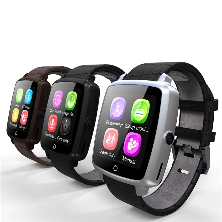 UWATCH U11C Bluetooth GSM Smart Watch Support Pedometer Sleep Monitor for iOS Android - Black