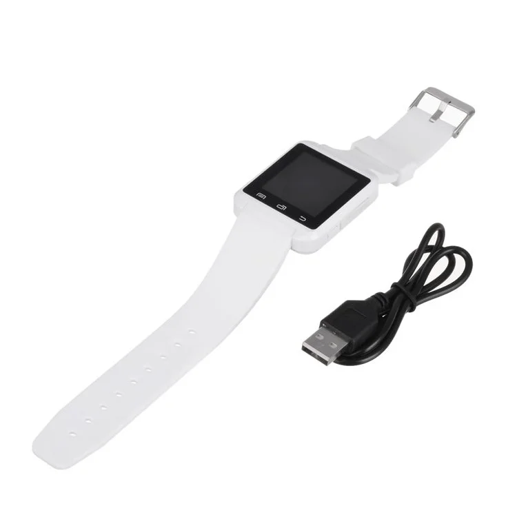 1.44" Android Touch Screen Smart Bluetooth Watch Phone Support SIM Card, Voice Chat, LBS Tracking - White