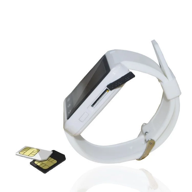 1.44" Android Touch Screen Smart Bluetooth Watch Phone Support SIM Card, Voice Chat, LBS Tracking - White