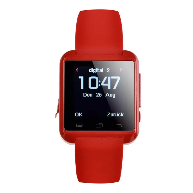 1.44" Touch Screen GSM Smart Bluetooth Watch Phone Support pedometer,   Voice Chat, LBS Tracking - Red