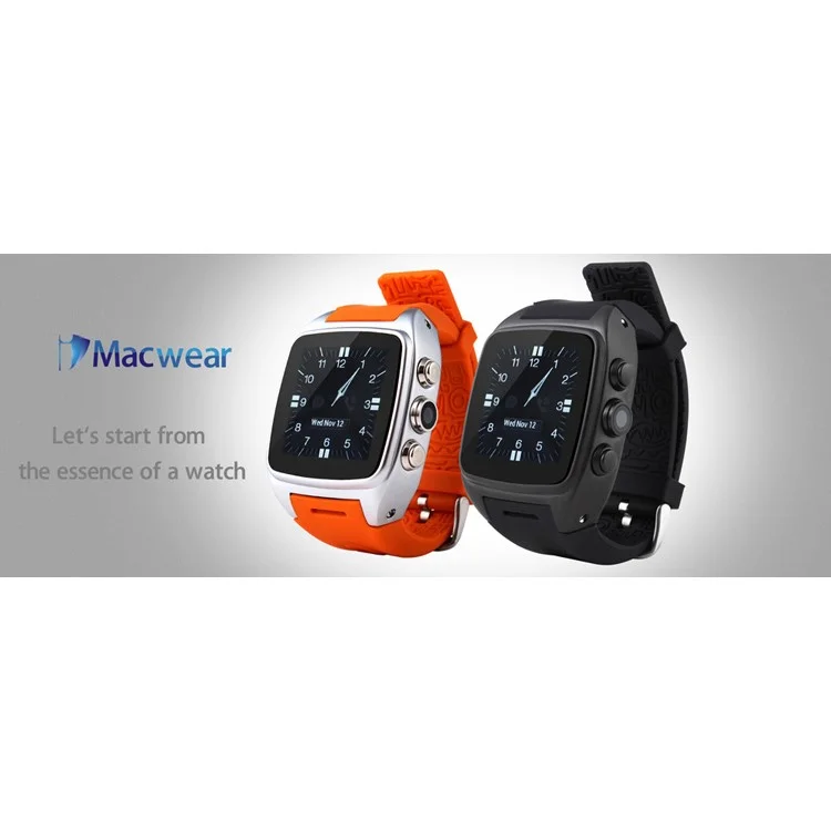 IMACWEAR M7 3G Smart Watch Phone 1.54 Inch Touch Screen Android 5.1 Dual Core IP67 Waterproof - Orange
