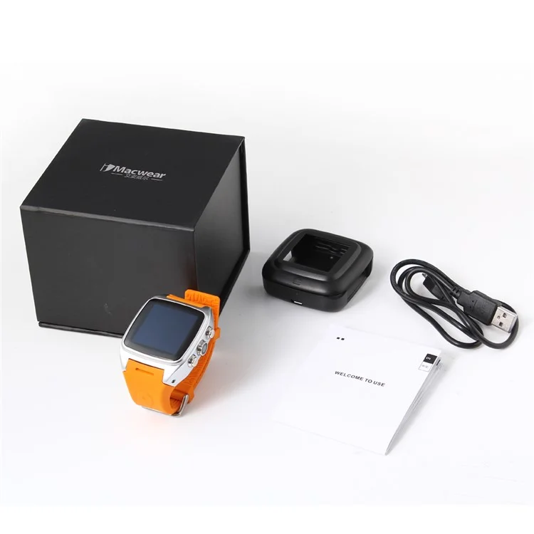 IMACWEAR M7 3G Smart Watch Phone 1.54 Inch Touch Screen Android 5.1 Dual Core IP67 Waterproof - Orange