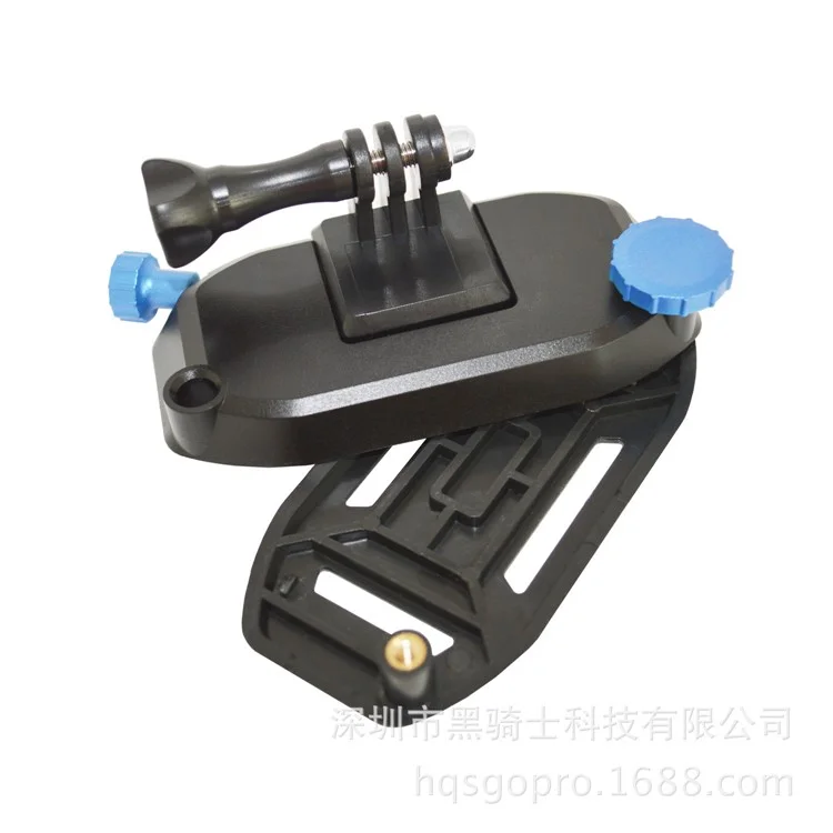 Quick Release Backpack Shoulder Belt Button Mount for GoPro Hero Xiaomi Yi SJCAM Action Cameras - Blue