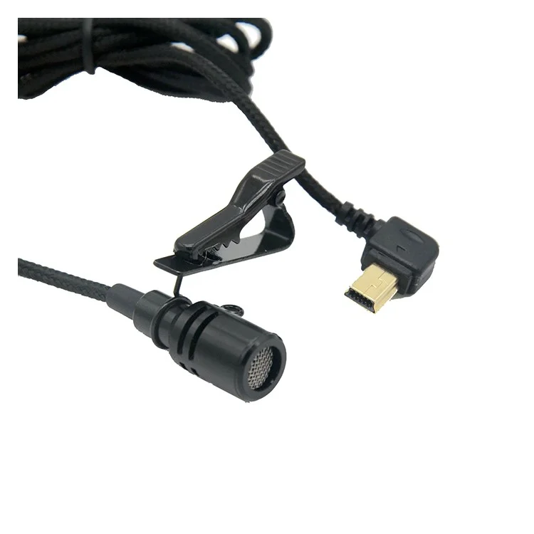 Professional Mini USB External Microphone with Collar Clip for SJCAM SJ6/SJ7/SJ360