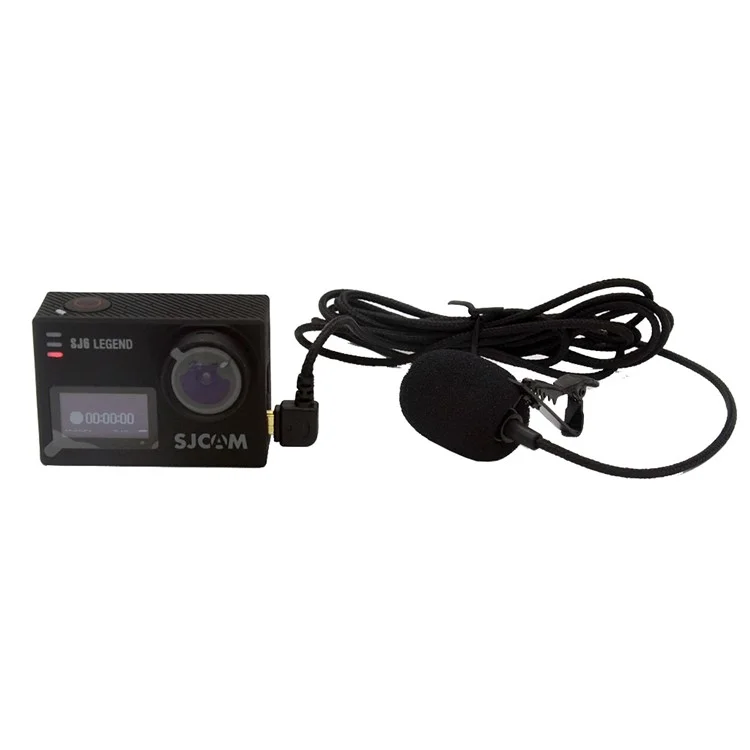 Professional Mini USB External Microphone with Collar Clip for SJCAM SJ6/SJ7/SJ360