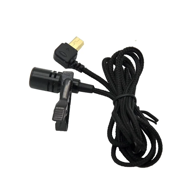Professional Mini USB External Microphone with Collar Clip for SJCAM SJ6/SJ7/SJ360