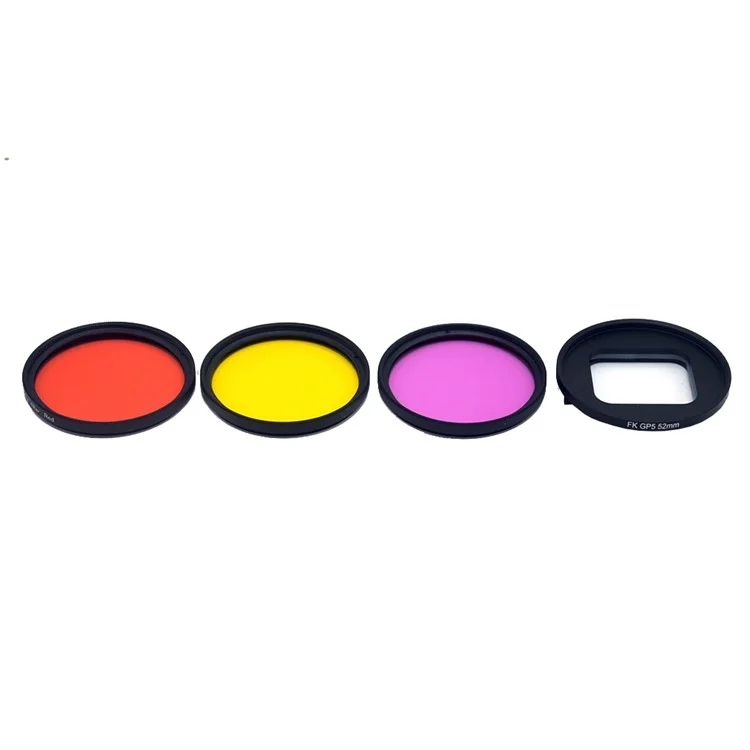 52mm Diving Color Filter Lens for GoPro Hero6 / Hero5 - Red