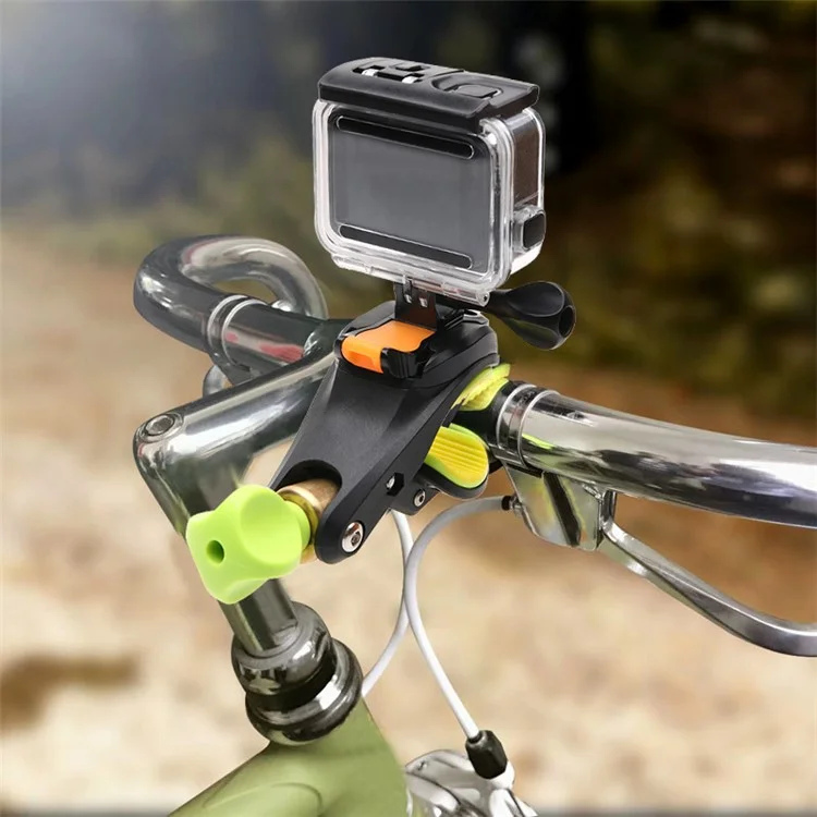 AT713 Metal Bicycle Bike Handlebar Bracket Mount for Gopro Hero 4/3+/3/2/1/SJ4000/SJ5000/SJ6000/Xiaomi Yi/Hero 5/Hero 6