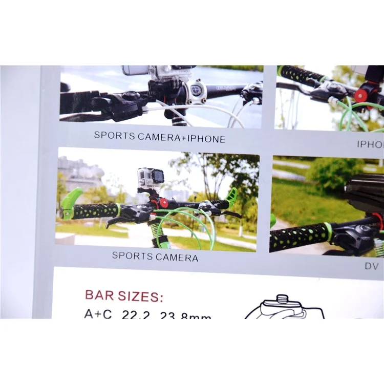 Universal Bicycle Bike Handlebar Clip Mount for GoPro/SJCAM/Xiaomi Yi/Mobile Phone