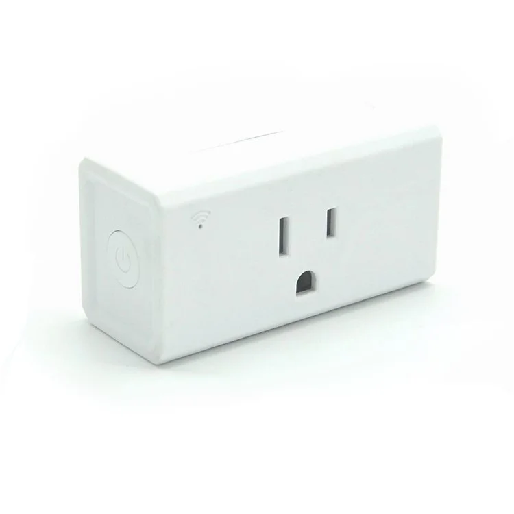 AE05 Square Shaped WiFi Smart Phone APP Remote Control Timer Switch Power Socket - White / US Plug