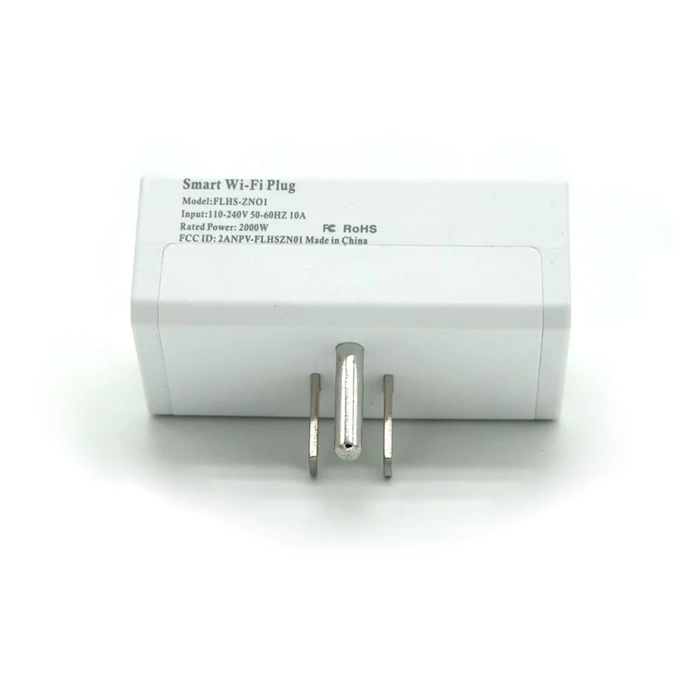 AE05 Square Shaped WiFi Smart Phone APP Remote Control Timer Switch Power Socket - White / US Plug