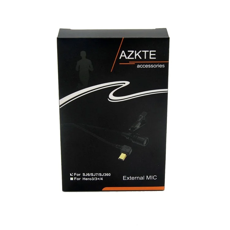 AZKTE Professional USB Stereo External Microphone for GoPro Hero 4/3/3+ Action Camera