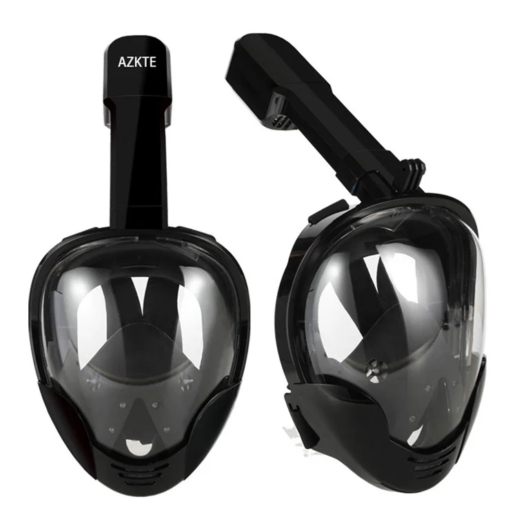 AZKTE M8018 Anti-leak Double Channels Face Mask for GoPro/Xiaomi Yi etc - Black / Size: S/M