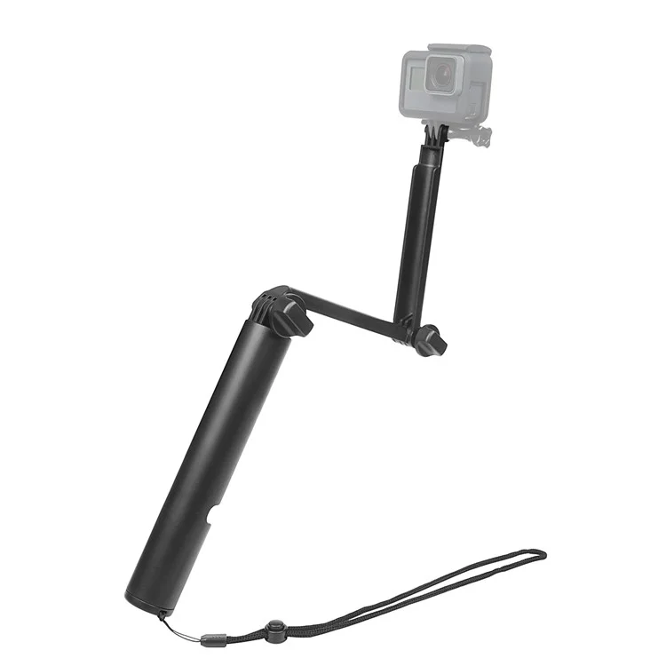 2-in-1 Folding 3-section Grip Arm Selfie Monopod Grip + Floating Bobber for GoPro/Xiaomyi/SJCAM