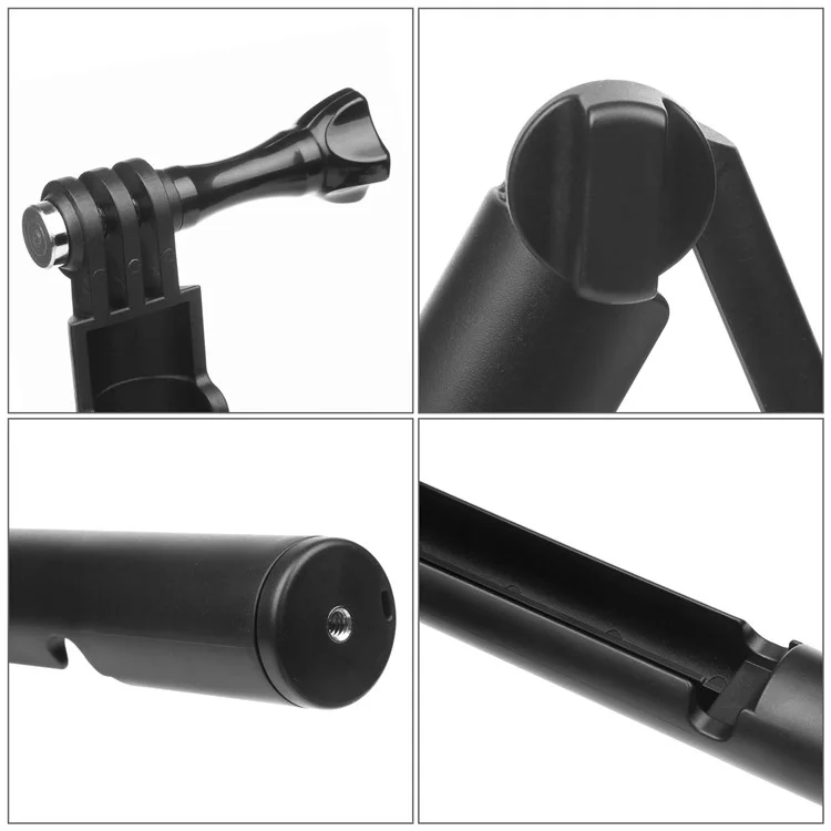 2-in-1 Folding 3-section Grip Arm Selfie Monopod Grip + Floating Bobber for GoPro/Xiaomyi/SJCAM